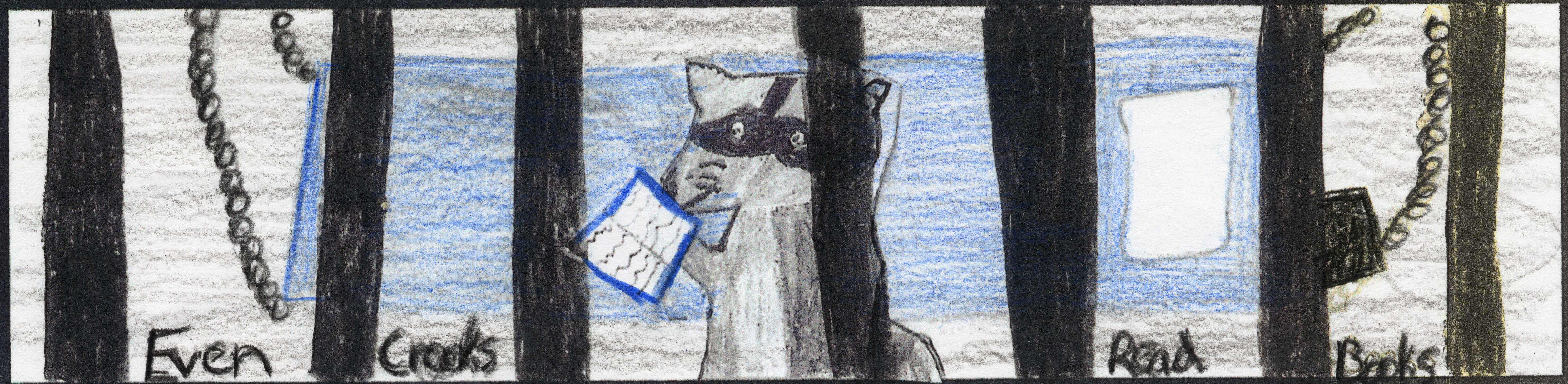 Even Crooks Read Books bookmark