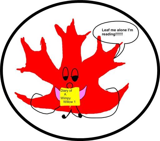 Leaf Me Alone I'm Reading button